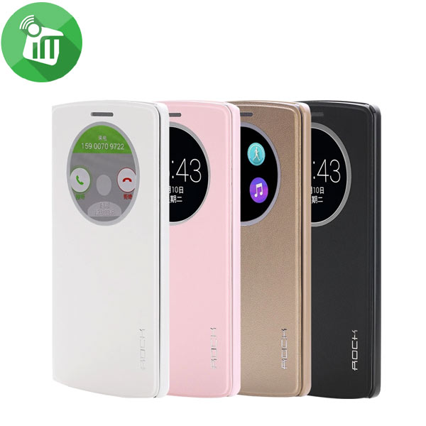 Rock Uni Series Smart Leather Case For LG G3