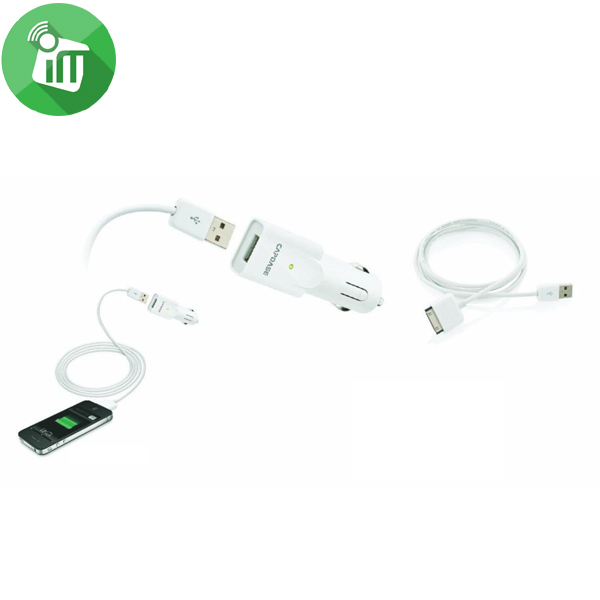 Capdase USB Car Charger and Cable iPhone and iPod