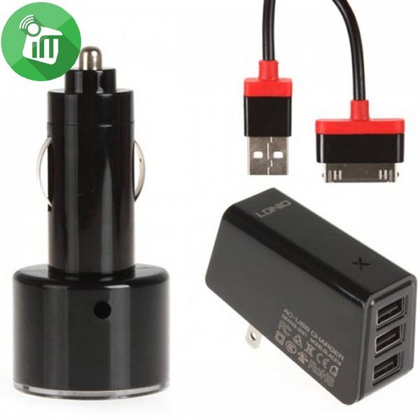 LDNIO Universal Wall Charger and Car Charger 10.5W