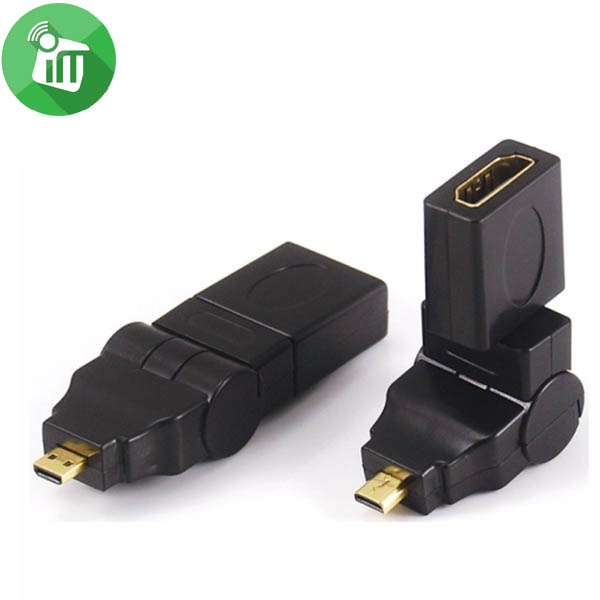 Micro HDMI Male To HDMI Female Adapter Swivel Type