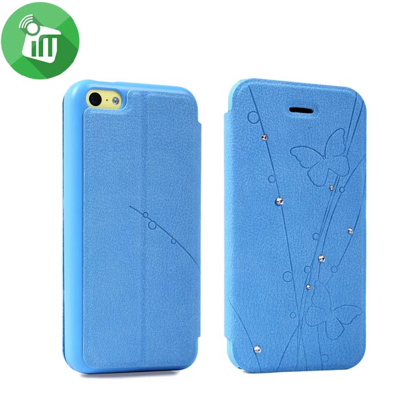 Usams Butterfly Series Flip Stand Cover For Apple iPhone 5C