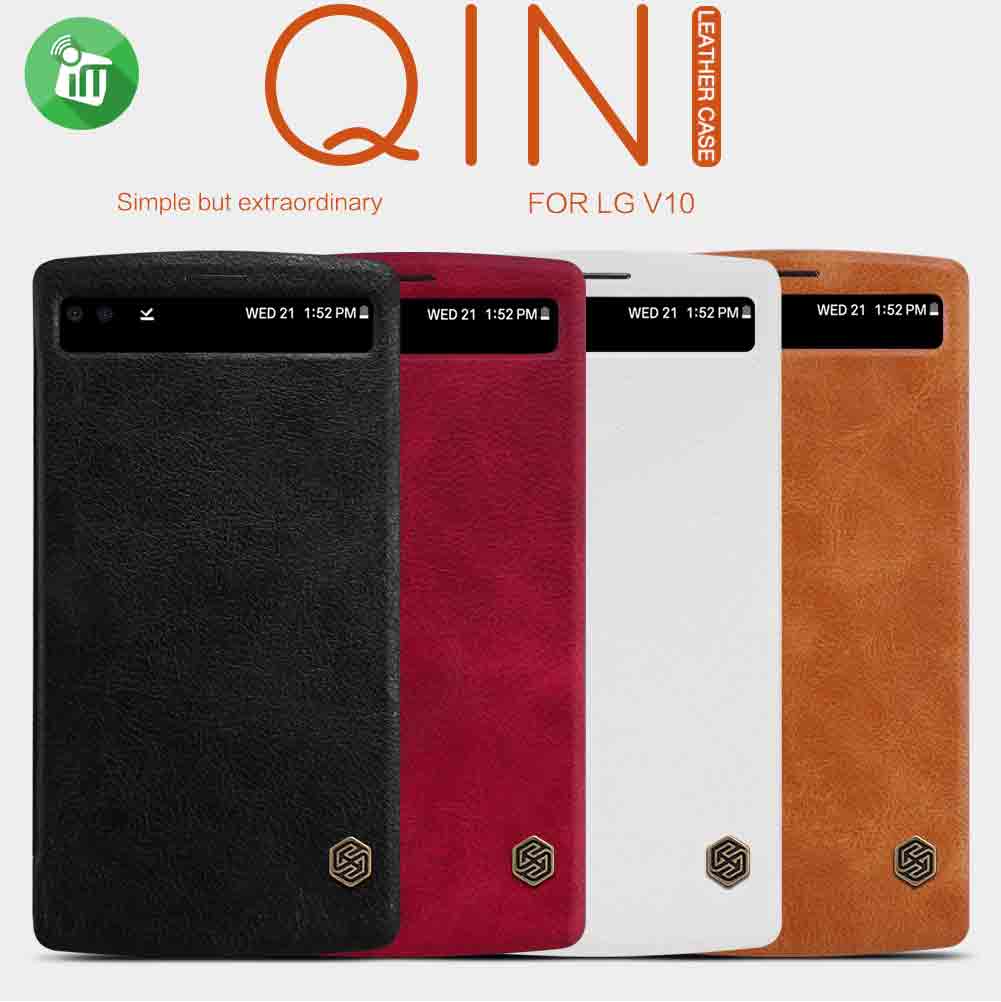 Nillkin LG V10 QIN Series Leather Flip Cover