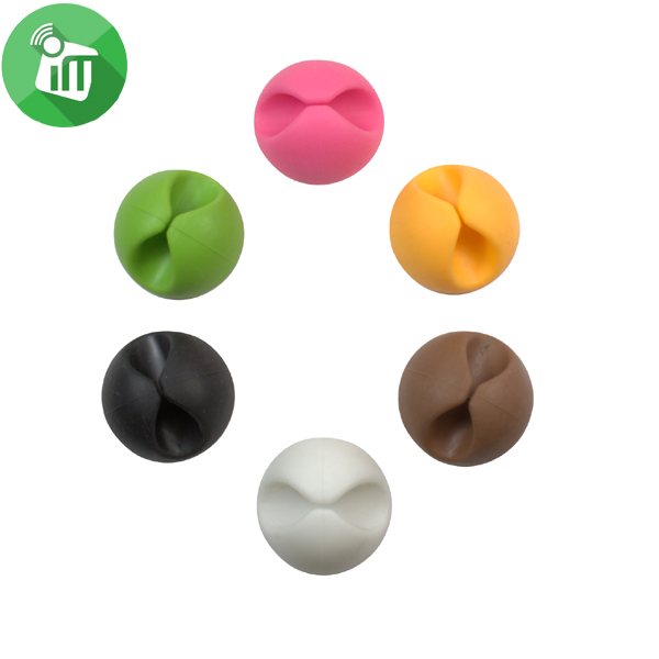 Rubber Cable Organizer Holder Clips Line Cord منظم كابلات كيندكس ، 6 قطع مشابك كيبلات ذاتية اللصق من السيليكون لتنظيم الاسلاك في المنزل والمكتب والمكتب والسيارة والمكتب وتنظيم الجوال وشاحن USB والماوس (6 قطع، برتقالي وزهري واخضر