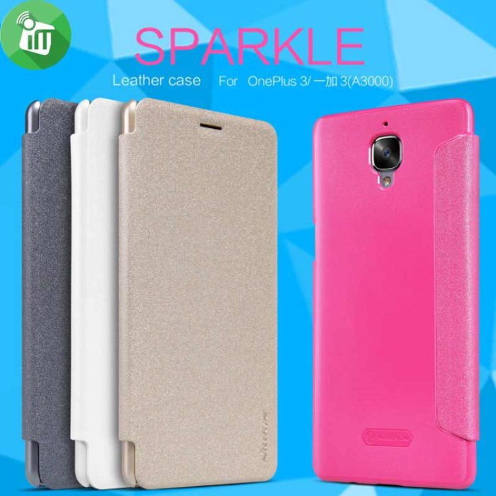 Nillkin Sparkle leather case for OnePlus 3