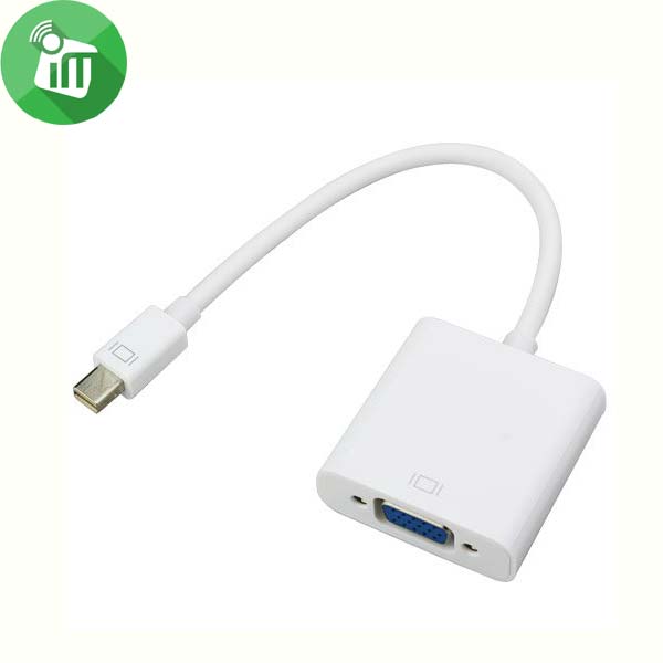 Mini DisplayPort to VGA Converter Adapter
