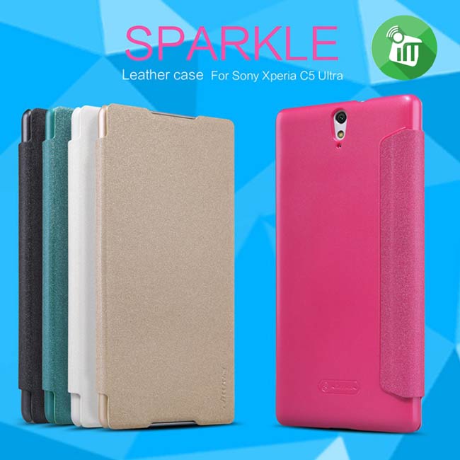 Nillkin Sparkle Leather Case for Sony Xperia C5 Ultra
