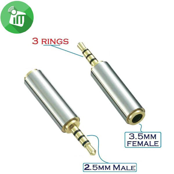 Audio Jack Adapter 2.5mm Male to 3.5mm Female