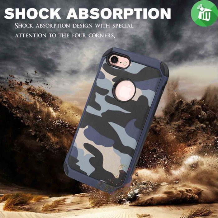 Camouflage ShockProoF Armor Back Cover Case For iPhone 7