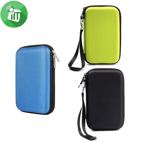 Hard Case Nylon Portable External Hard Drive Carrying Zipper Bag