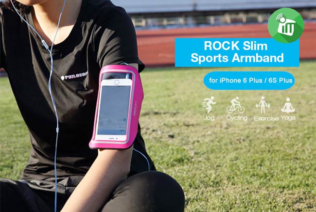 Rock Slim Sports Armband For iPhone 6 Plus And 6s Plus