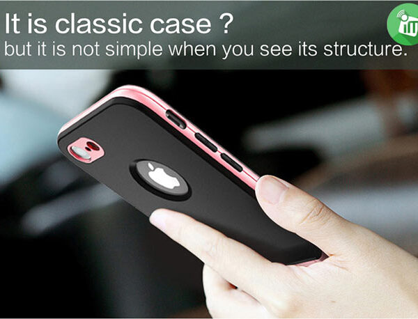 X-Fitted Armor Stand Back Cover For iPhone 7