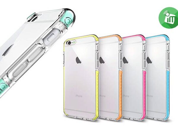 X-Fitted Colorful TPU Stripe Back Cover For iPhone 7