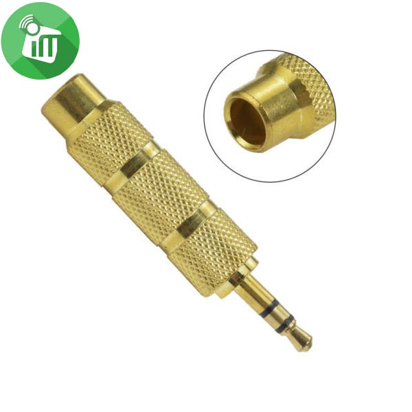 Audio Jack Adapter 3.5mm Male to 6.35mm Female