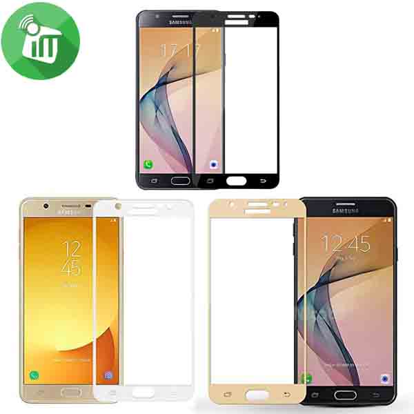 iScreen 3D Curved Edge Full Cover Glass Screen Protector For Samsung Galaxy J7 Prime