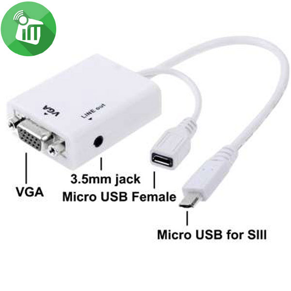 MHL Micro to VGA + Audio Adapter