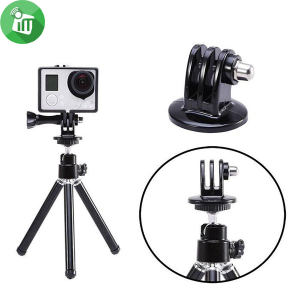 GP03 Black Tripod Mount Adapter for Gopro Hero