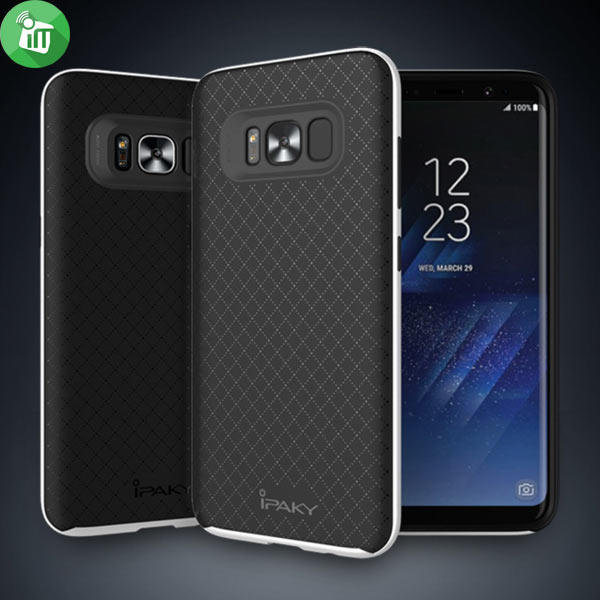 IPAKY 2 In 1 Silicone Case Cover For Samsung Galaxy S8