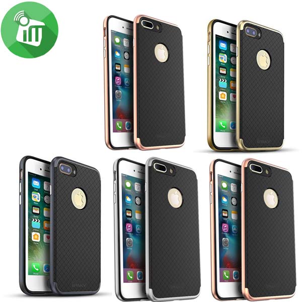 IPAKY 2 In 1 Silicone Case Cover For iPhone 7 Plus