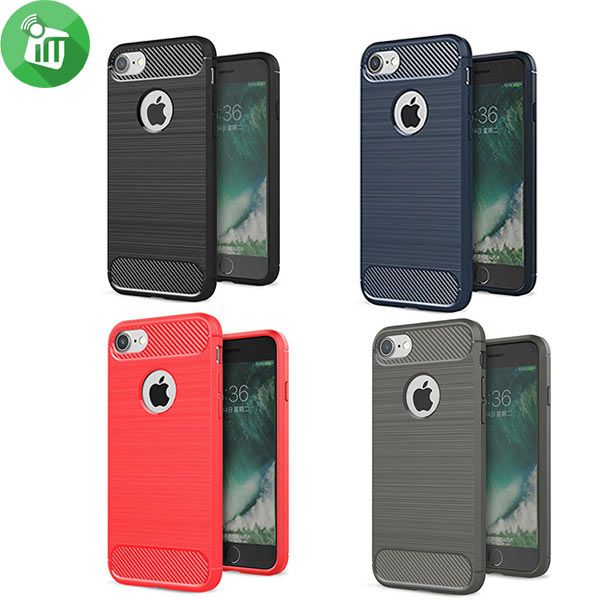 IPAKY Brushed Silicone Case Cover For iPhone 6 Plus/6S Plus