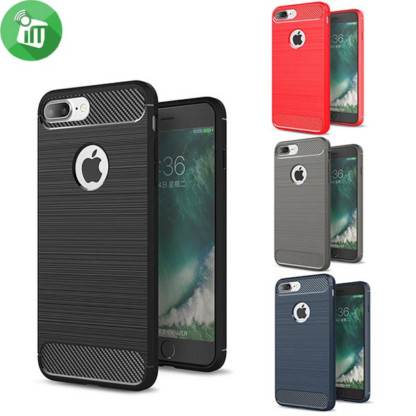 IPAKY Brushed Silicone Case Cover For iPhone 7 Plus