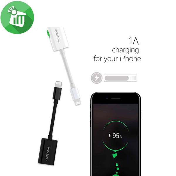 Mcdodo Dual Lightning Adapter Supports Charge / Call / Music