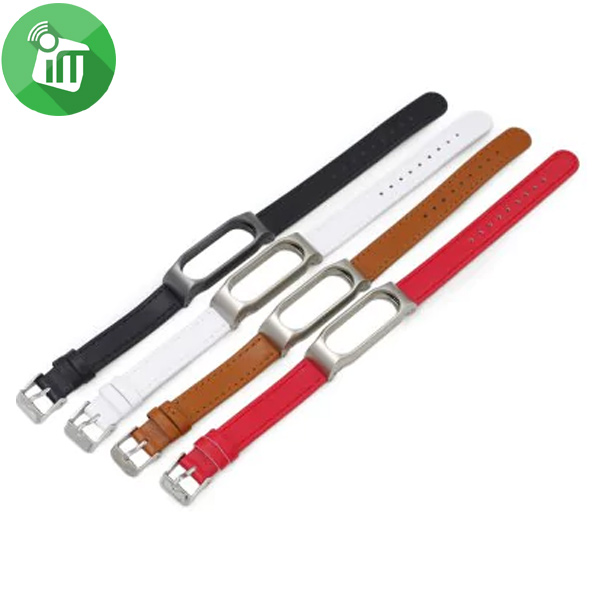 Classic Leather Band For Xiaomi Mi Band 2 - Image 2