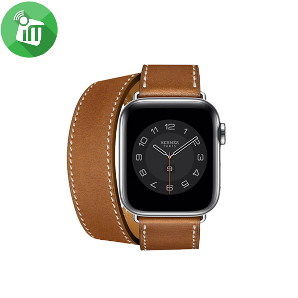 Hermes Leather Double Tour Band For iWatch (44/45/46/49mm)