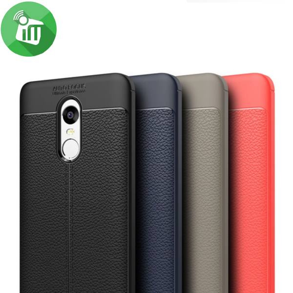 Auto Focus Soft TPU Leather Back Cover For Xiaomi Redmi Note 4X