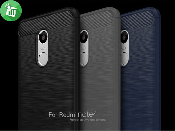 iPaky Brushed Silicone Cover For Xiaomi Redmi Note 4