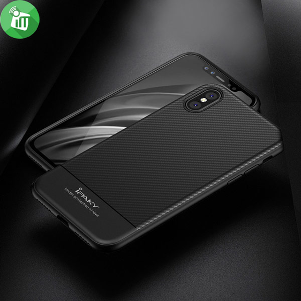 iPaky TPU Carbon Fiber Cover For Apple iPhone X