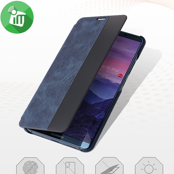 Crazy Horse Texture Smart Leather Flip Cover For Huawei Mate 10