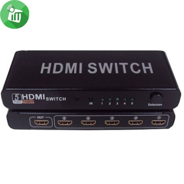 HDMI Switch 1x5 Premium Quality 4K x 2K Supports 3D, 1080p
