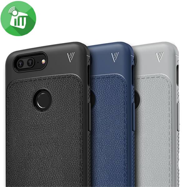 Rugged Armor V Series Leather TPU Back Cover For OnePlus 5T