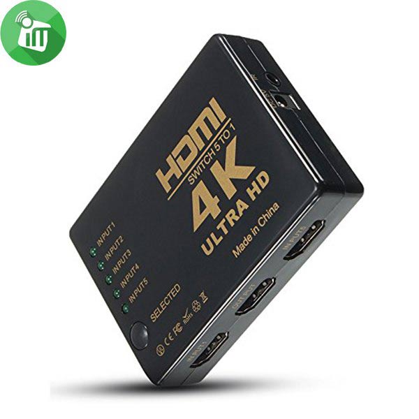iPower HDMI 4K Switch 5 To 1 PORT Amplifier Selector Splitter Box