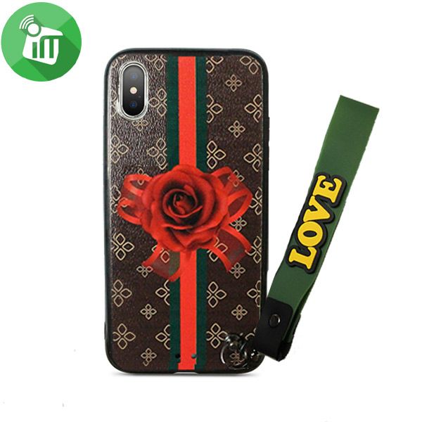 3D Rose Lace Pattern Printing Case For iPhone X - Image 3