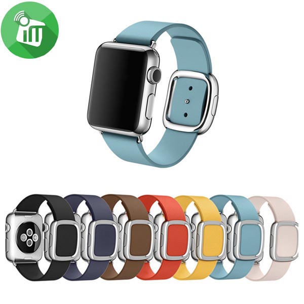 Leather Modern Buckle Band For iWatch (44/45/46/49mm)