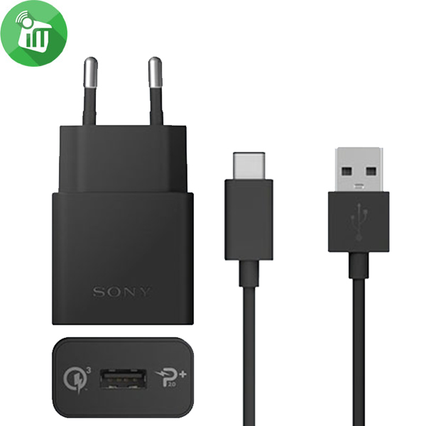 Sony QC 3.0 Fast Home Charger With Type-C Cable (12V / 1350ma) UnPacked