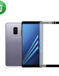 Vmax Screen Protector 2.5D Silk-print Full Cover Tempered Glass For Samsung Galaxy A8 (2018)