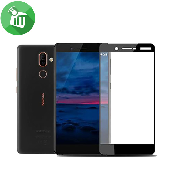 Vmax Screen Protector 2.5D silk-print Full cover Tempered Glass For Nokia 7