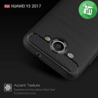 IPAKY Brushed Silicone Case Cover For Huawei y3 2017