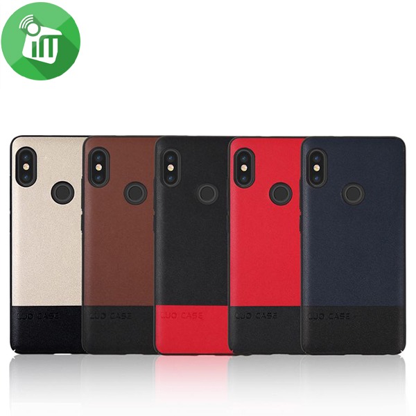 LUO Color Matching Series Leather PC Back Cover For Xiaomi Redmi Note 5 / 5 pro