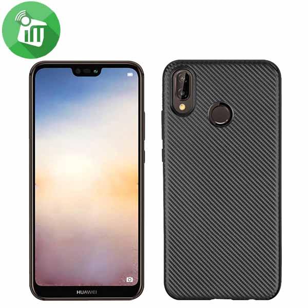 i-Zore Carbon Fiber Tpu Back Cover for Huawei P20 Lite