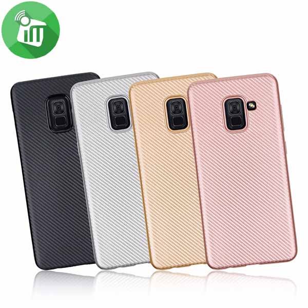 i-Zore Carbon Fiber Tpu Back Cover for Samsung Galaxy A8 Plus