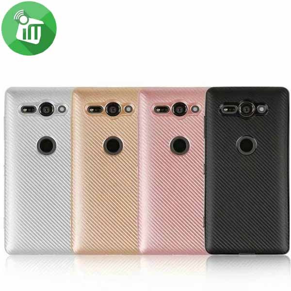 i-Zore Carbon Fiber Tpu Back Cover for Sony Xperia XZ2 Compact