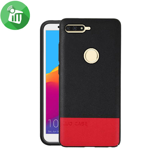 LUO Color Matching Series Leather PC Back Cover For Huawei Honor 7A / Y6 Prime (2018)