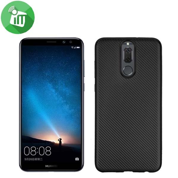 i-Zore Carbon Fiber Tpu Back Cover for Huawei Mate 10 Lite
