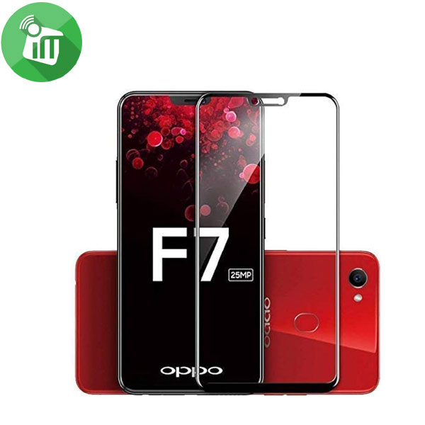 Vmax Screen Protector 2.5D silk-print Full cover Tempered Glass For Oppo F7