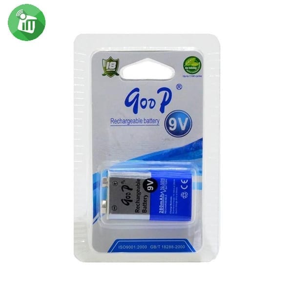 qoop GD 9V 280mAh Rechargeable Li-ion Battery