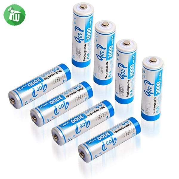 qoop Super Alkaline 4PCS AA Rechargeable Battery 3000mAh - 1.2V