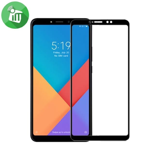 Vmax Screen Protector 2.5D silk-print Full cover Tempered Glass For Xiaomi Mi Max 3